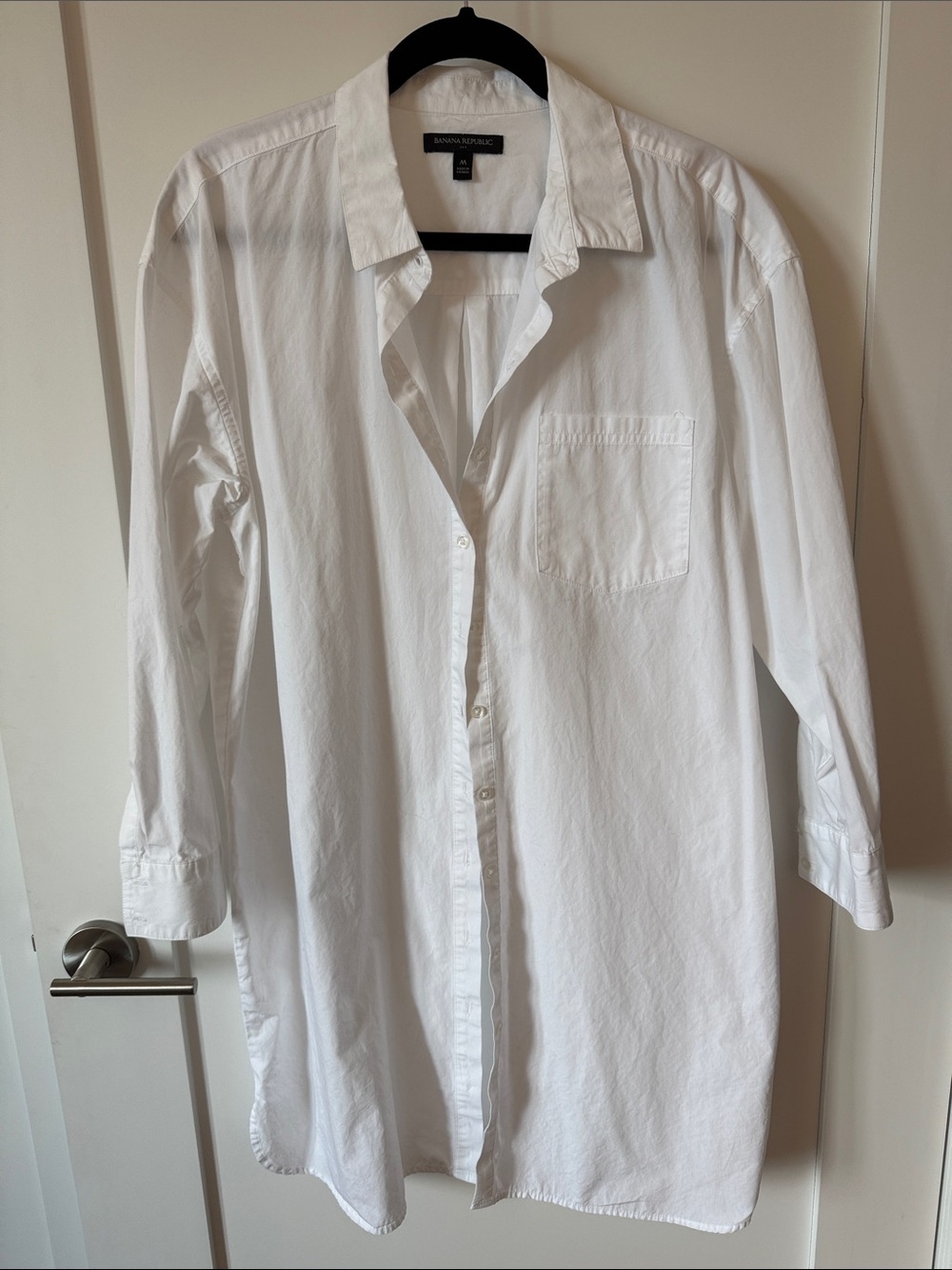 Banana Republic Factory White Shirt Dress